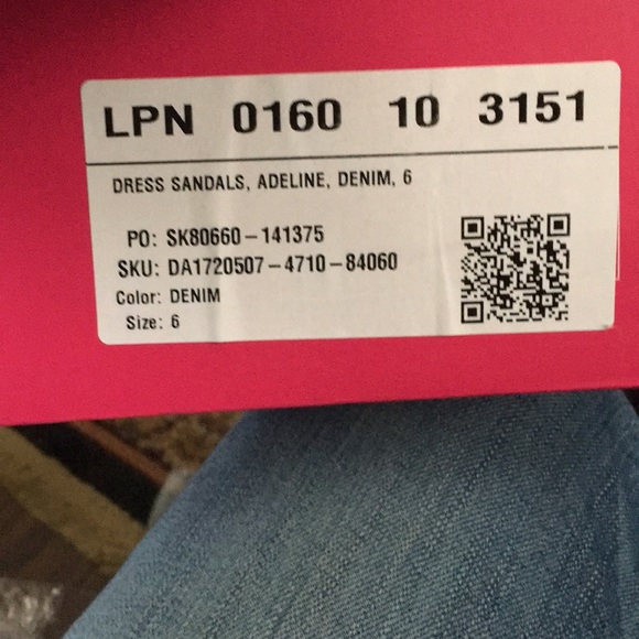 Adeline Denim Lace up Dress Sandle - Picture 5 of 5